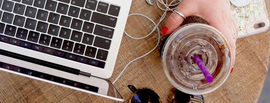 Coffee Drink by Laptop