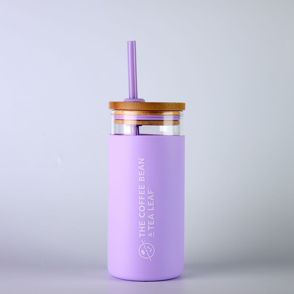 CBTL Glass Tumbler Purple