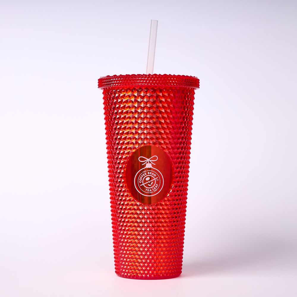 Studded Cold Cup Holiday Red