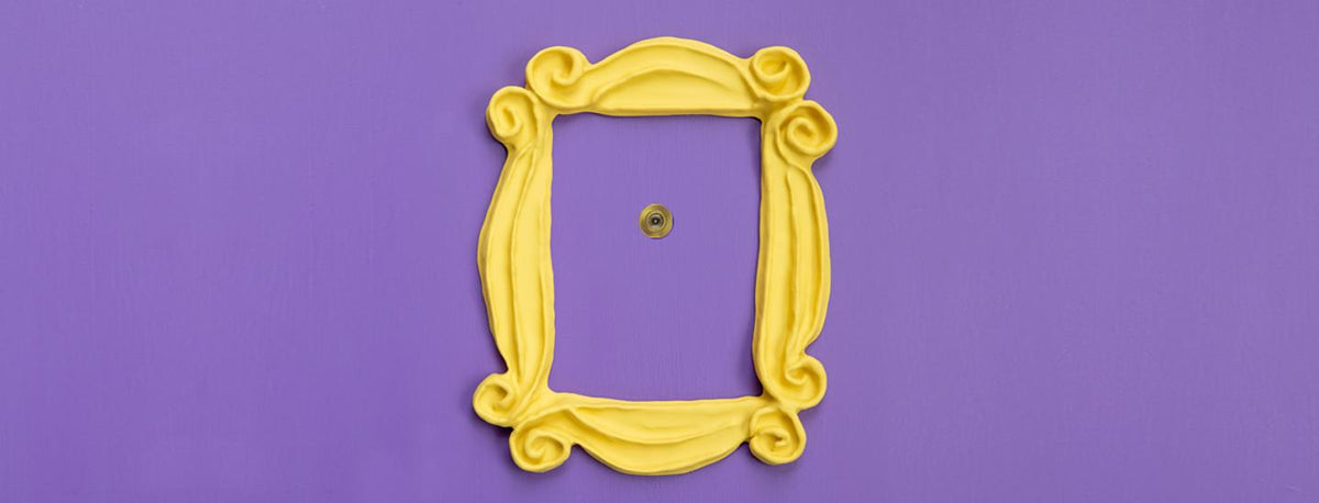 Yellow Frame on Purple Door