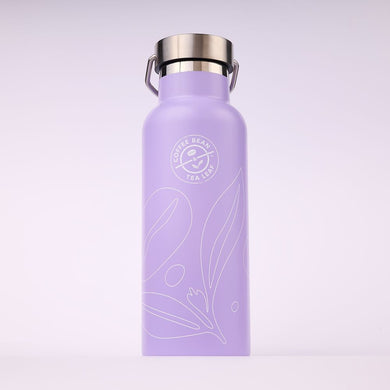 17oz Water Bottle Ring Handle Purple