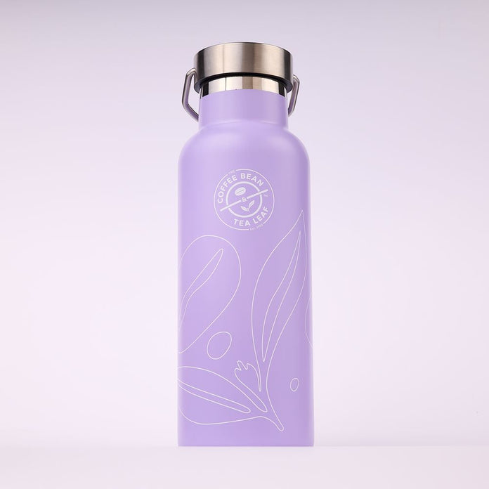 17oz Water Bottle Ring Handle Purple