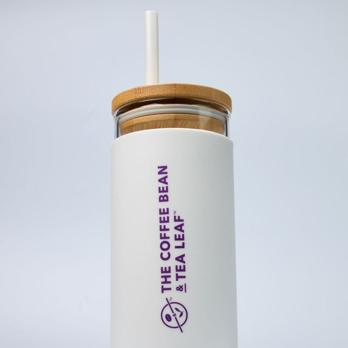 CBTL Glass Tumbler White