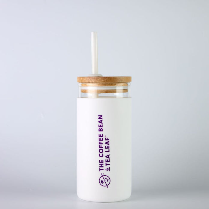 CBTL Glass Tumbler White