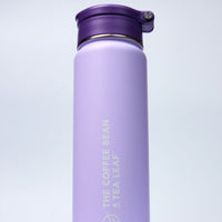 CBTL Vacuum Insulated Flip Water Bottle Purple Closed