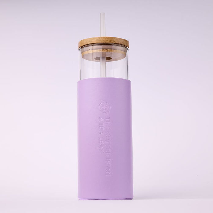 21oz Cup Lid Leatherette Wrap Hibiscus
