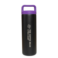 CBTL Black Tumbler with Purple Lid Front View