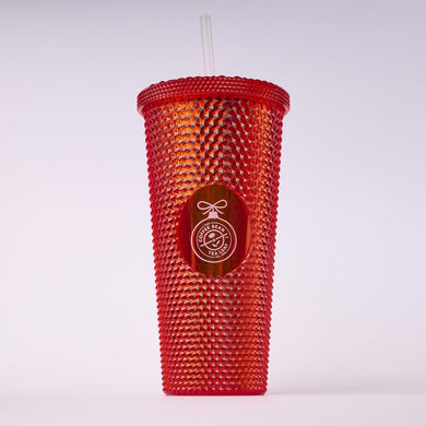 Studded Cold Cup Holiday Red