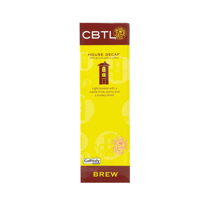 CBTL House Decaf Coffee Capsules Single Serve Pods from The Coffee Bean & Tea Leaf 10ct Box - Back