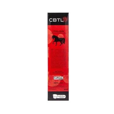CBTL Italian Espresso Capsules Single Serve Pod from The Coffee Bean & tea Leaf 10ct box - Side 2