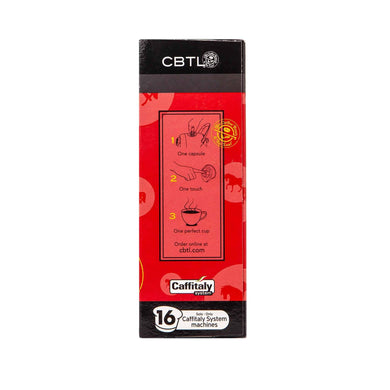 CBTL Italian Espresso Capsules Single Serve Pod from The Coffee Bean & tea Leaf 16ct box - Side 2