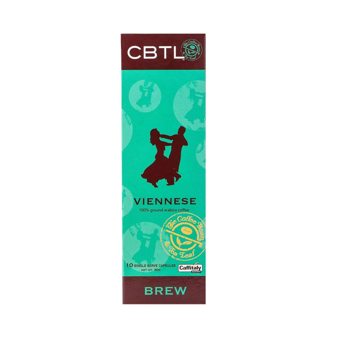 CBTL Viennese Coffee Capsules Single Serve Pods from The Coffee Bean & Tea Leaf 10ct box