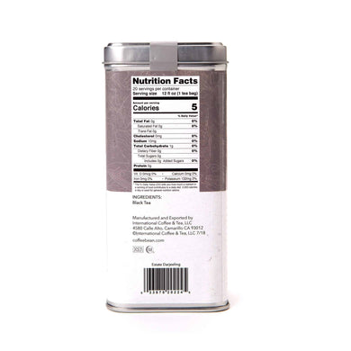 Estate Darjeeling Black Tea Bags by The Coffee Bean & Tea Leaf 20ct - Side 2