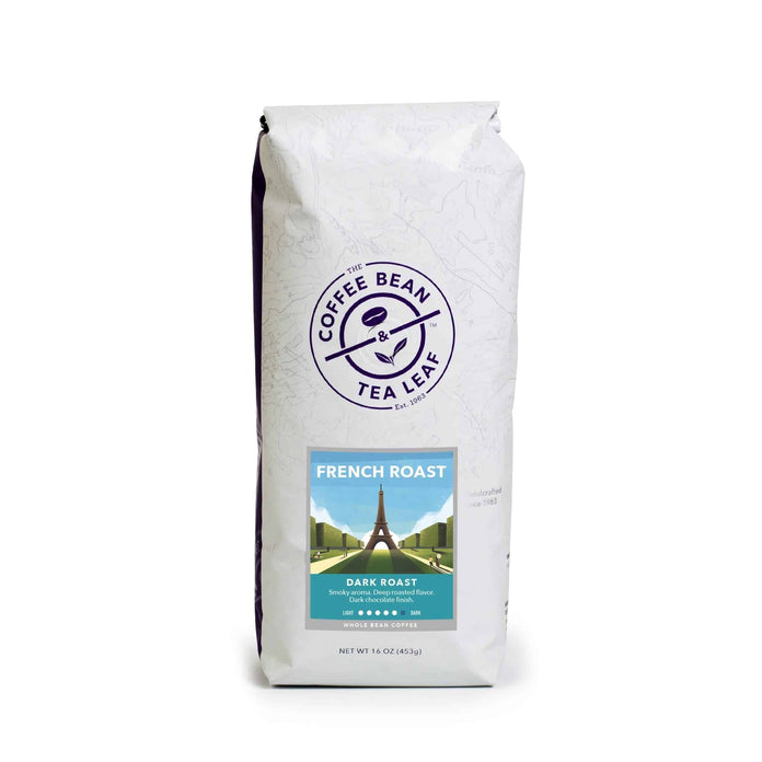 French Dark Roast Coffee whole beans 1lb bag by The Coffee Bean & tea Leaf