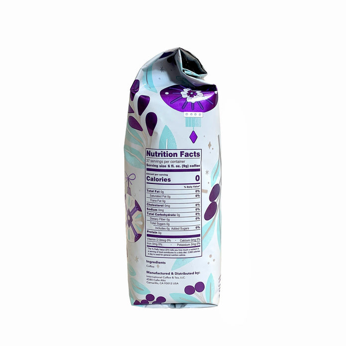Holiday Blend Dark Roast Coffee Whole Bean Nutritionals