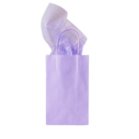 Lavender Handle Gift bag with Tissue