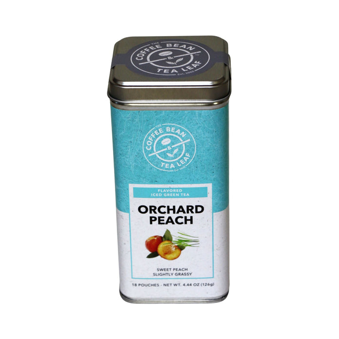 peach iced tea bags by the coffee bean and tea leaf 20 tea bags tin canister