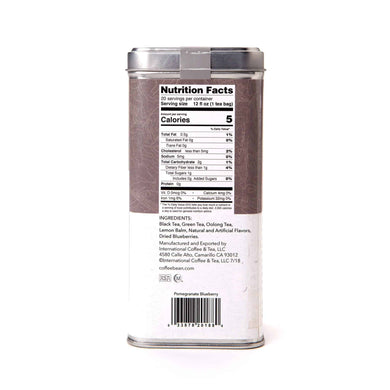 Pomegranate BlueBerry Tea Bags from The Coffee Bean & Tea Leaf 20ct - Side 2