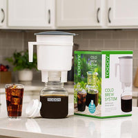 Toddy Cold Brew Coffee Maker on a Kitchen Counter
