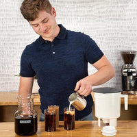 Man Making a Toddy Cold Brew Coffee at Home