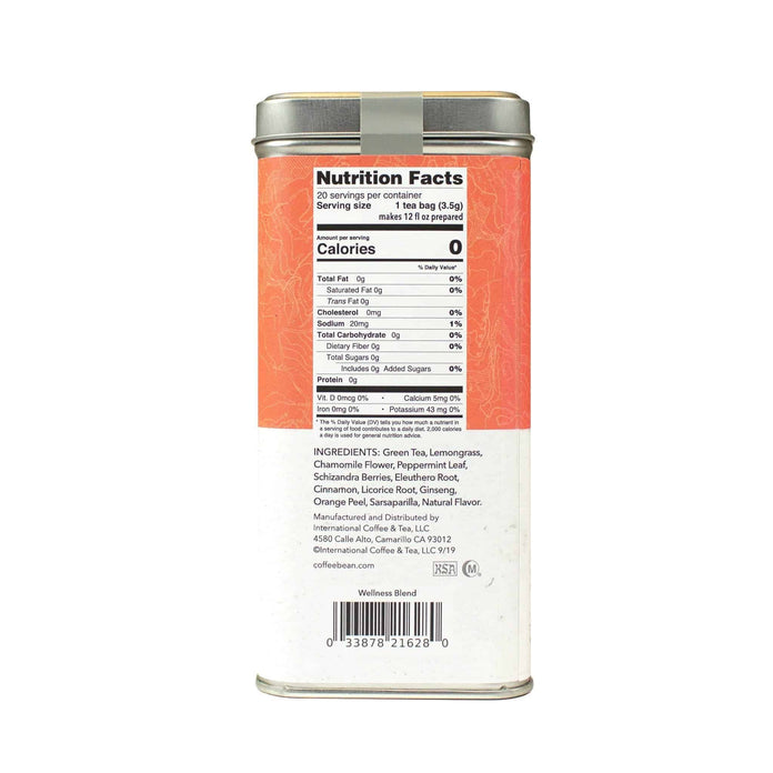 Moroccan Mint Green Tea Bags from The Coffee Bean & Tea Leaf 20ct - Side 1